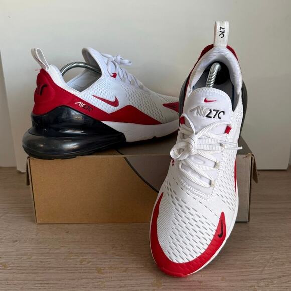 Nike Air Max 270 University Red/ White Men Running Sneakers - SZ 11 main image 5